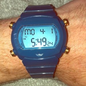 Mens Adidas Candy Chronograph Watch Blue